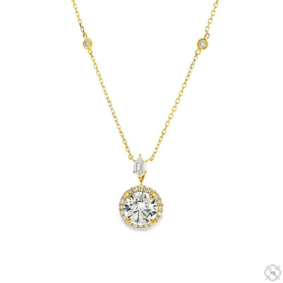 Radiant Halo Drop Necklace 70753 Diamond 1 1754511447 gallery e861ca9af7