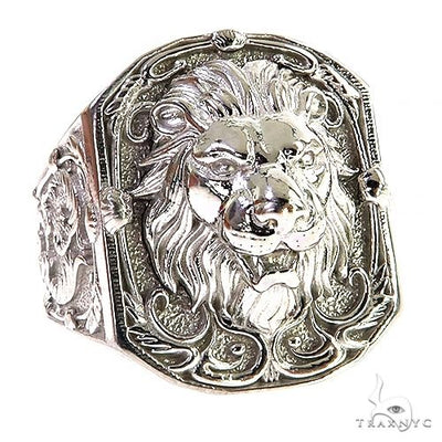 item925 Leonardo Da Vinci Lion Ring 68788 Material 1 gallery af1791673c