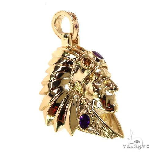 Tribal Indian Head Pendant 68966