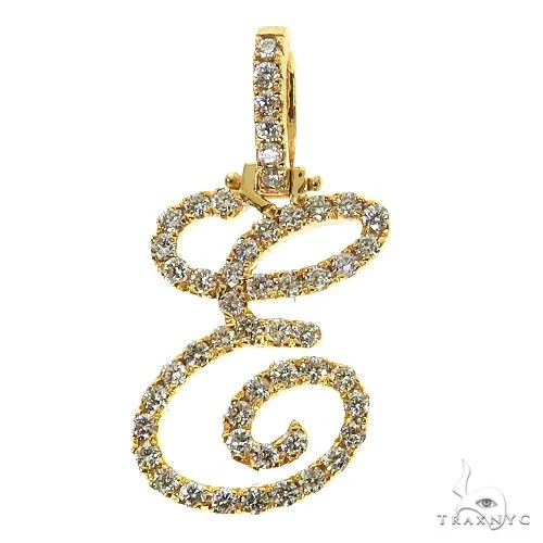 Small Diamond Script Letter Charm 68995