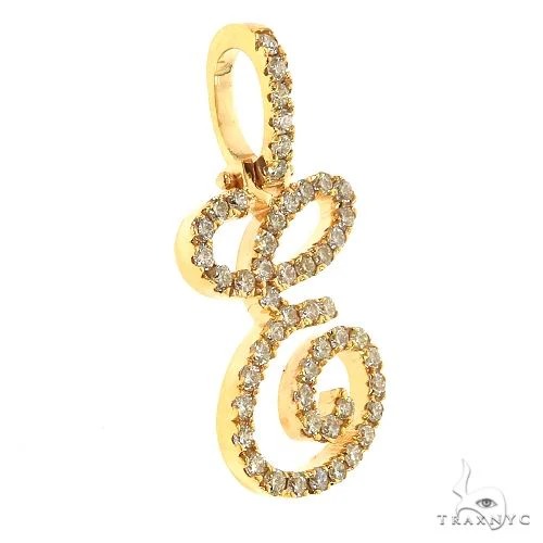 Small Diamond Script Letter Charm 68995