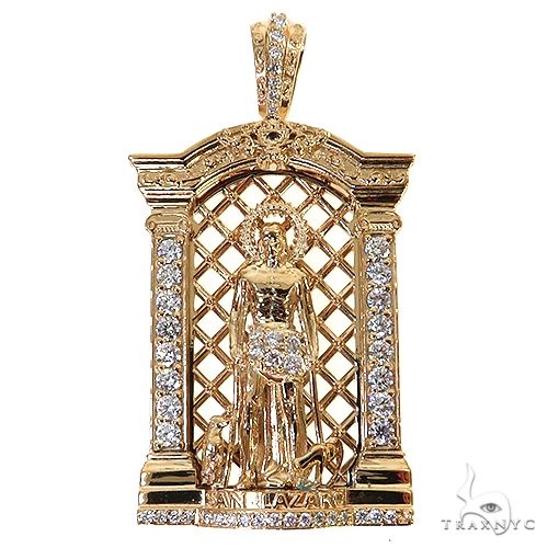 Small St. Lazarus Diamond Pendant 68912