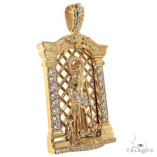 Small St. Lazarus Diamond Pendant 68912