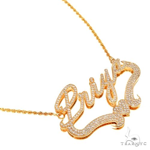 Custom Diamond Name Pendant 67373