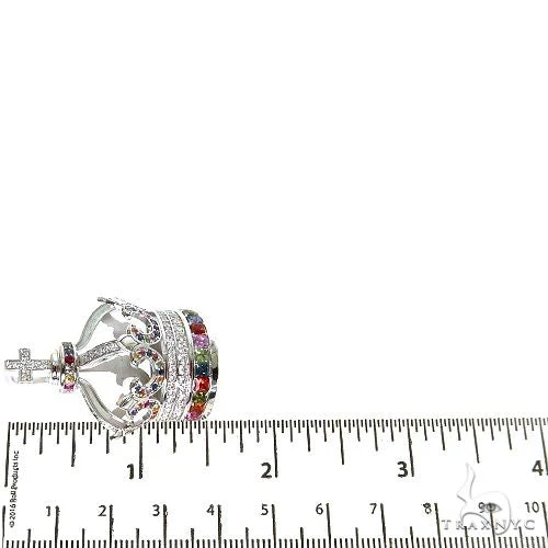 10114-multi-color-sapphire-and-diamond-crown-pendant-68895-6.webp Multi Color Sapphire and Diamond Crown Pendant 68895