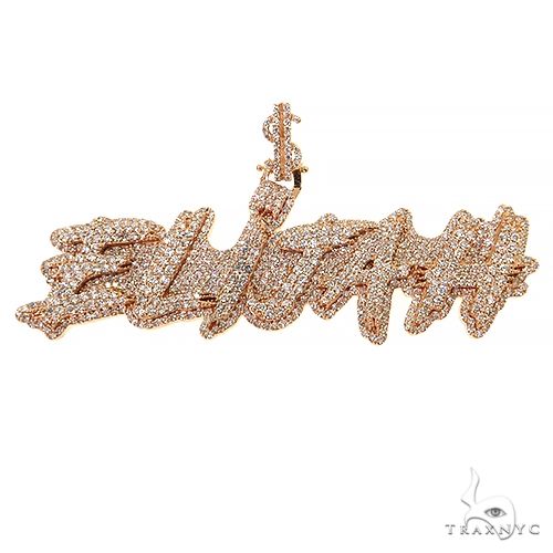 Custom Made Diamond Name Pendant 68759