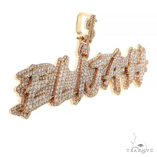 Custom Made Diamond Name Pendant 68759