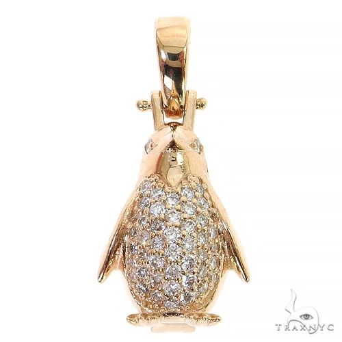 Mini Penguin Diamond Pendant 68749