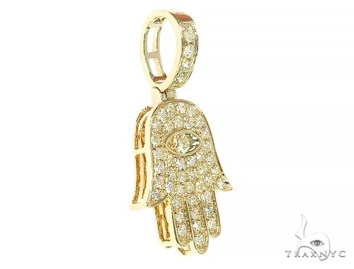 14K Gold Hamsa Diamond Pendant 66169