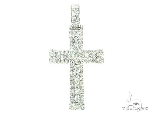 14K Gold Diamond Cross 65840