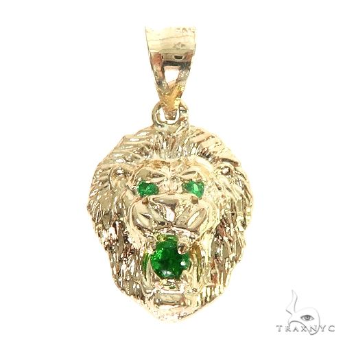 TraxNYC Emerald Lion Pendant 66829