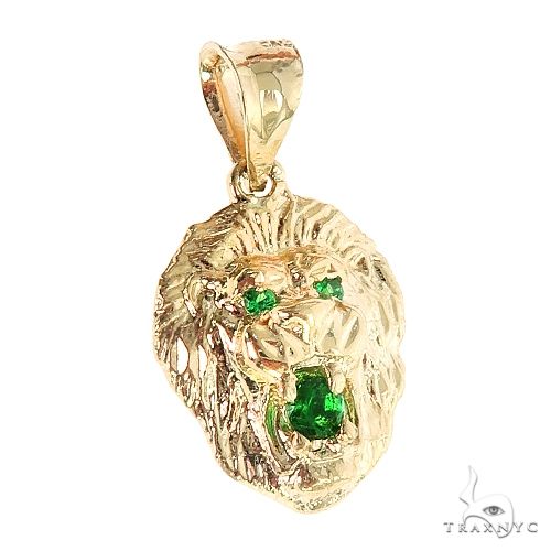 TraxNYC Emerald Lion Pendant 66829