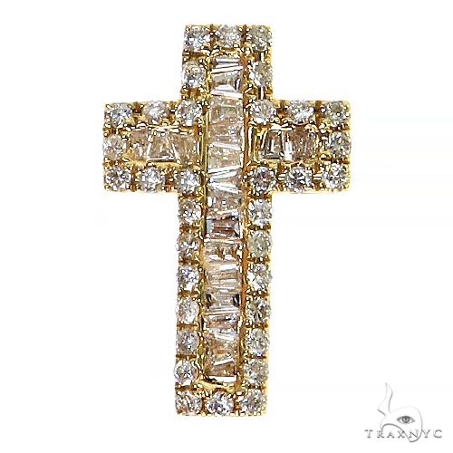Baguette Diamond Cross Pendant  68618
