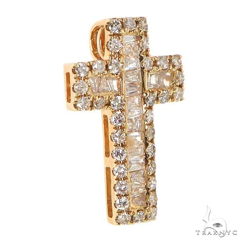 Baguette Diamond Cross Pendant  68618