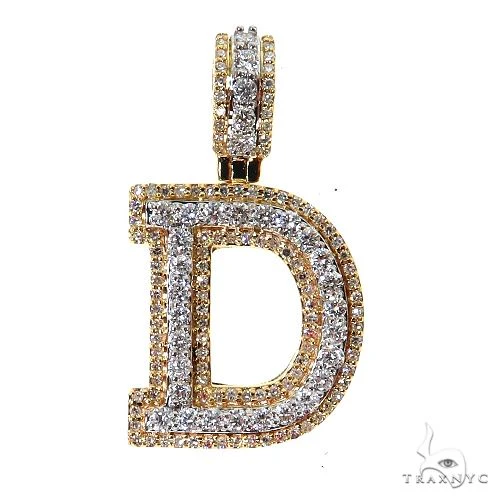 Time Numeral Initial Diamond Pendant 68997