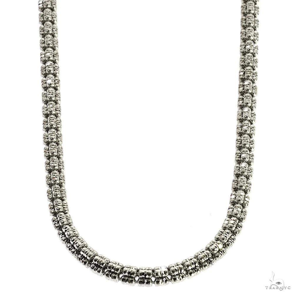 .925 Silver Iced Link Chain 5mm 24 Inches 70100