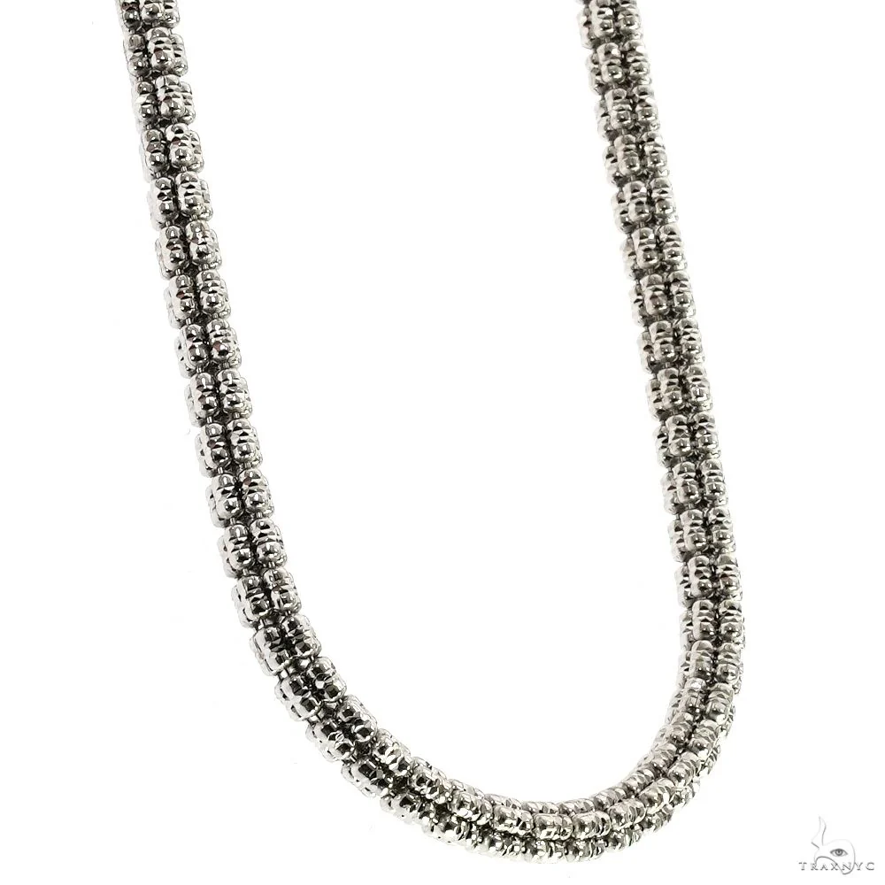.925 Silver Iced Link Chain 5mm 24 Inches 70100