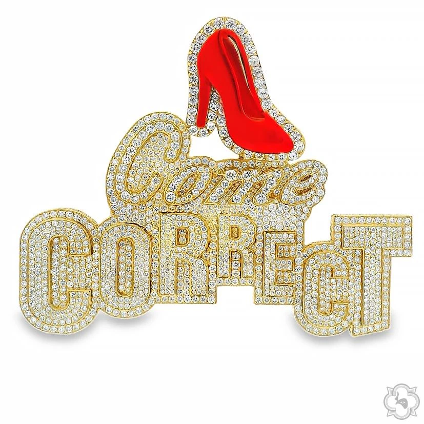 Custom Made Come Correct Diamond Pendant 70849