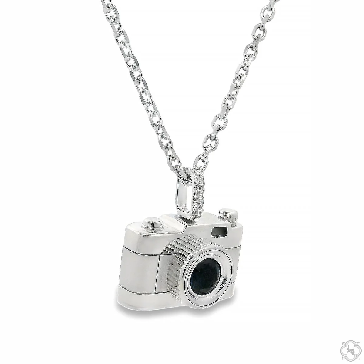 .925 Silver Camera Pendant Set 70809
