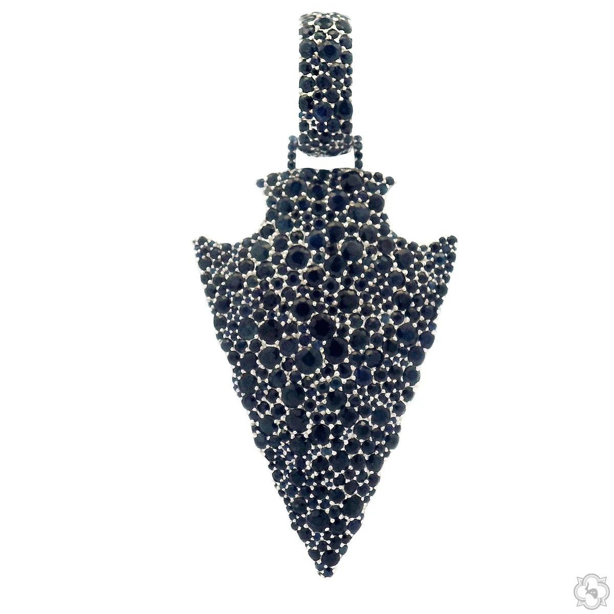 Double Side Arrowhead Pendant .925 Silver 70831