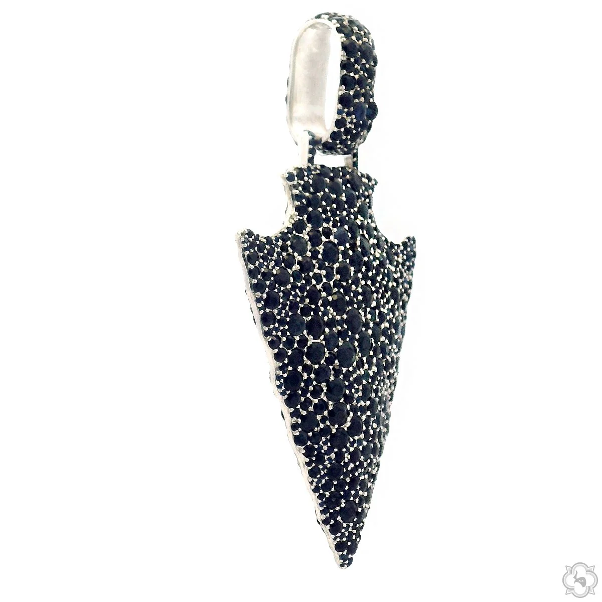 Double Side Arrowhead Pendant .925 Silver 70831