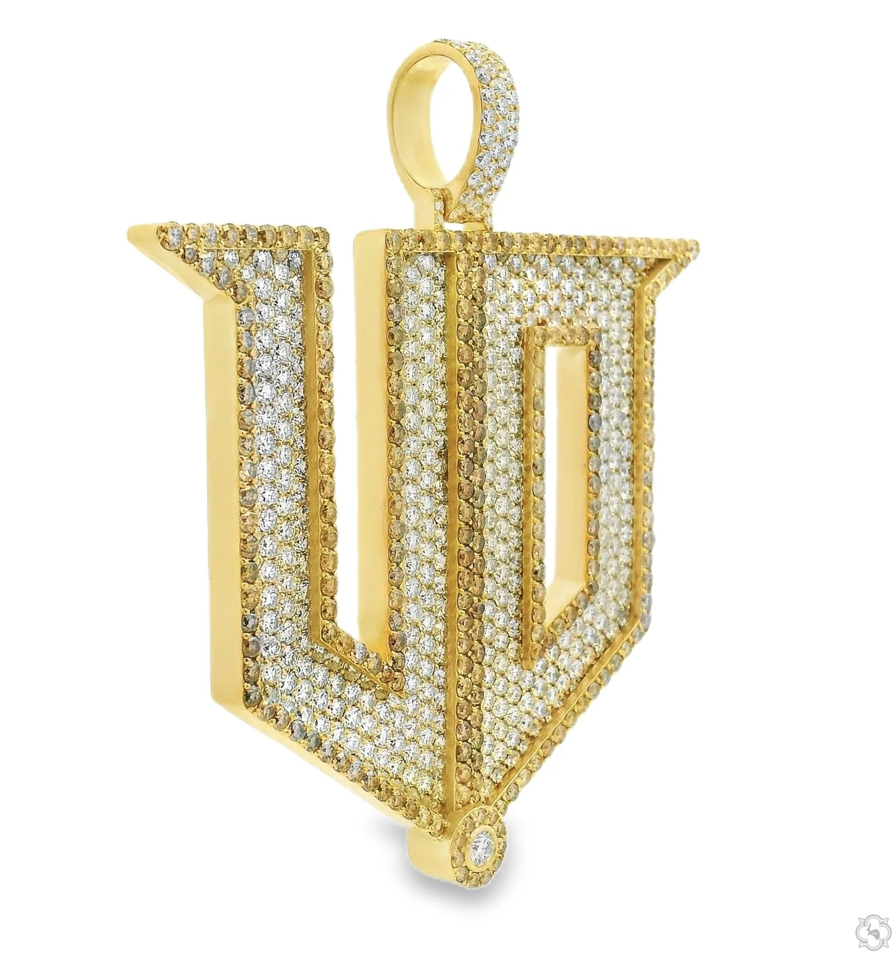 Custom Made Diamond Initial Pendant 70884