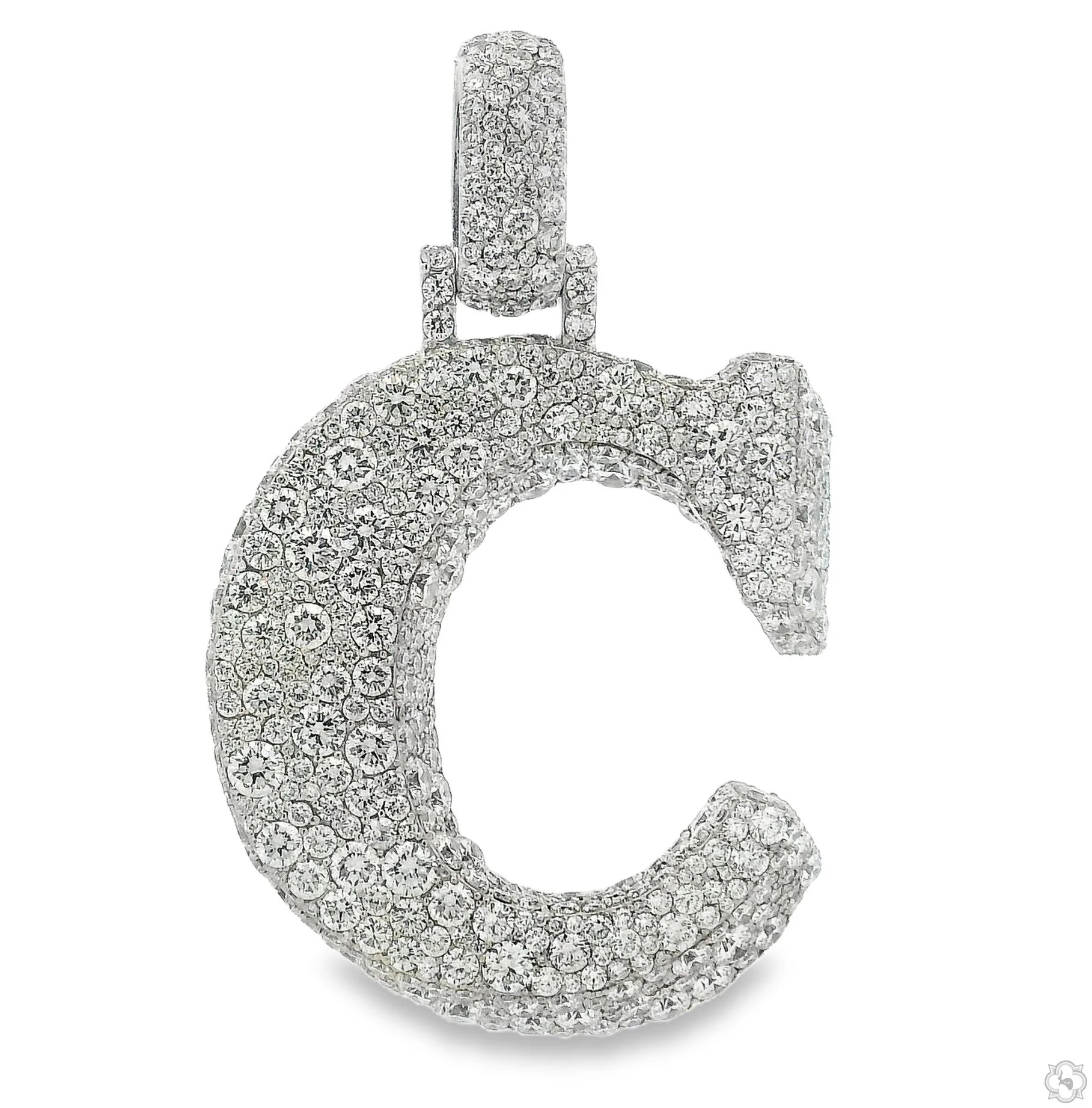 Diamond Mosaic Initial Pendant 70883