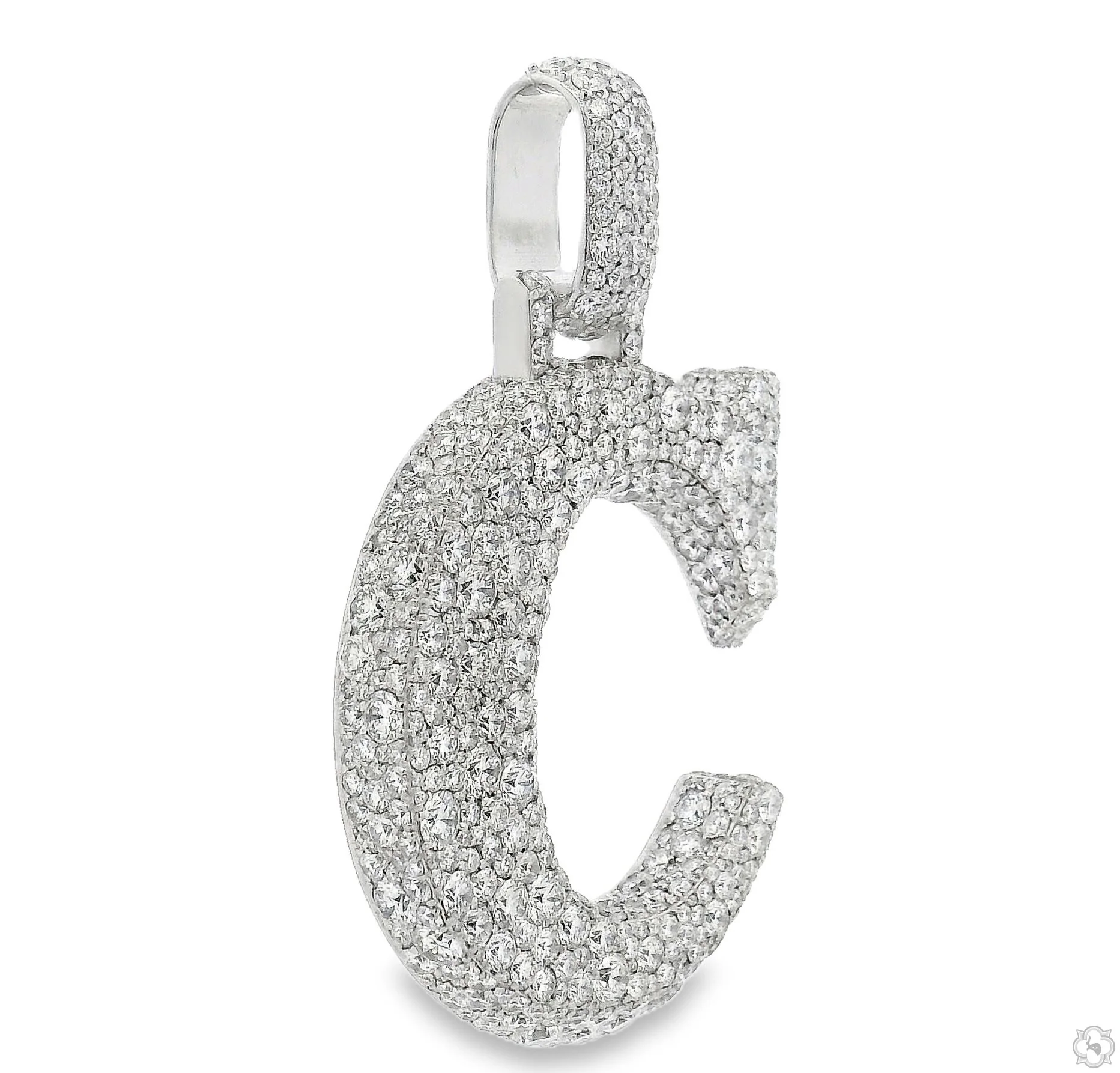 Diamond Mosaic Initial Pendant 70883