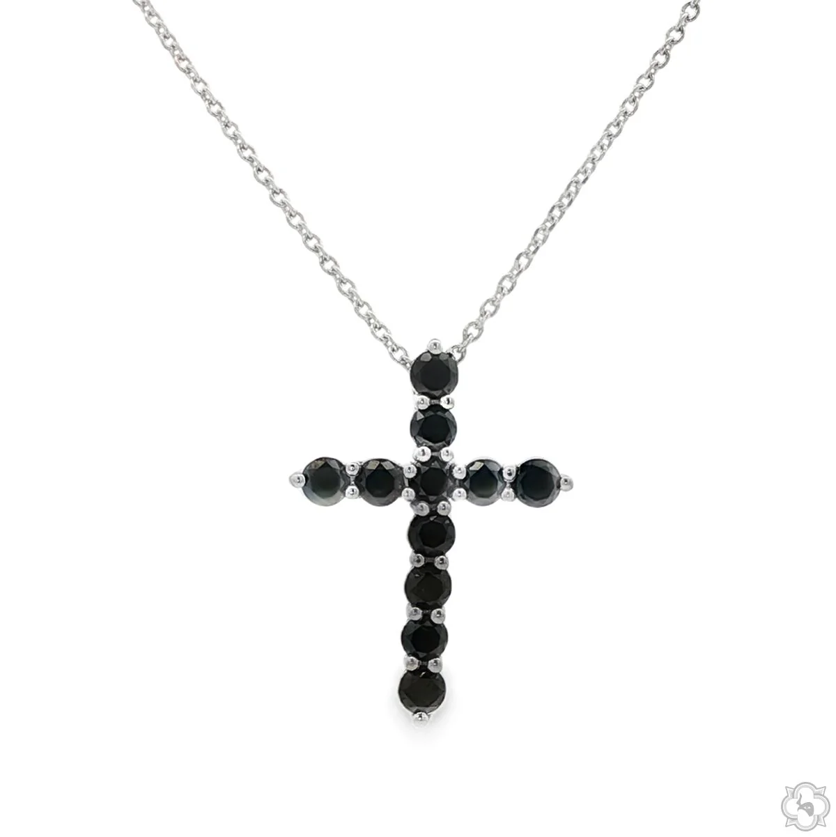 Black Diamond Cross Pendant Set 70899