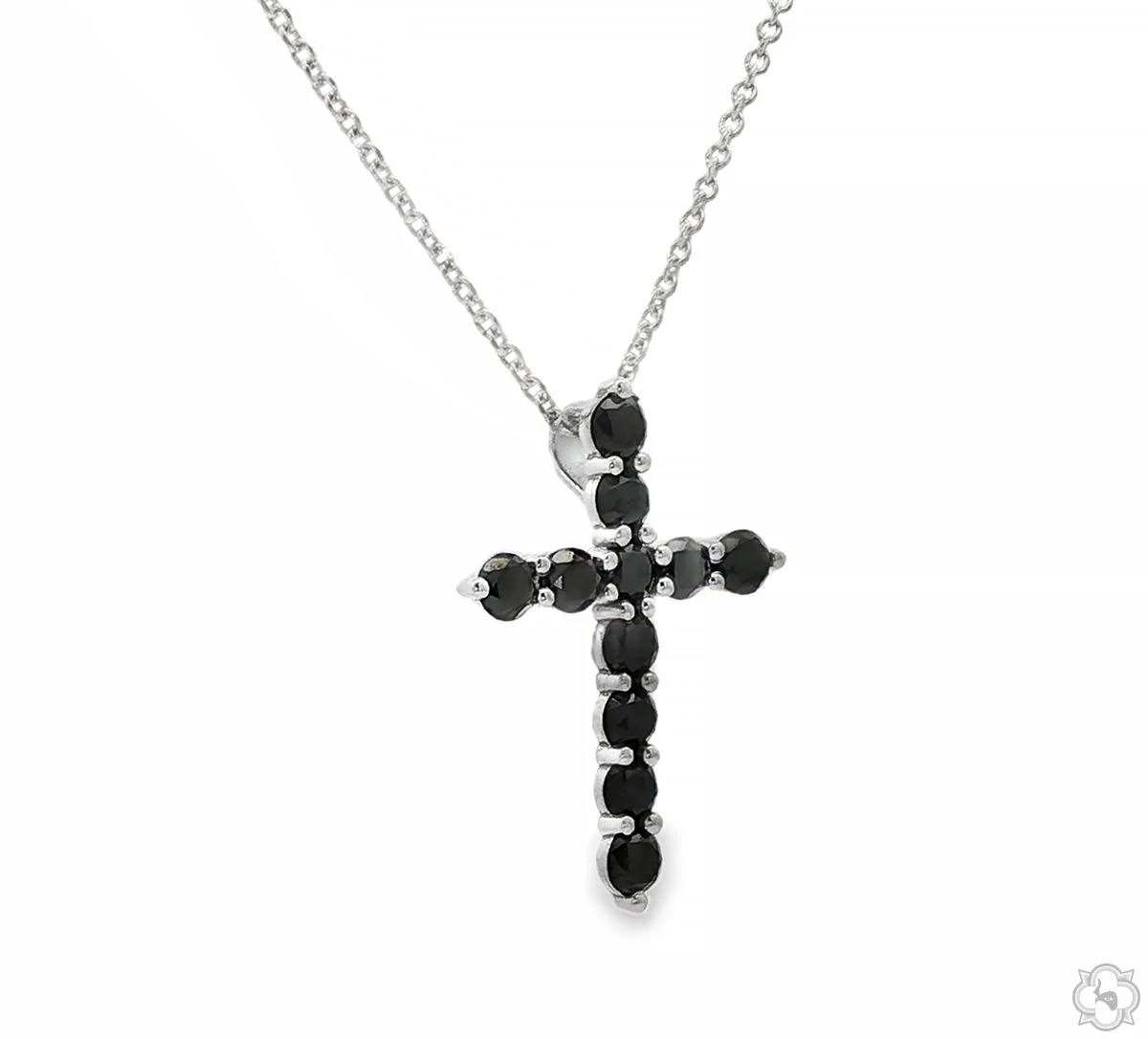 Black Diamond Cross Pendant Set 70899