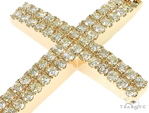 1281-14k-gold-2-row-diamond-cross-66175-4.jpg 14K Gold 2 Row Diamond Cross 66175
