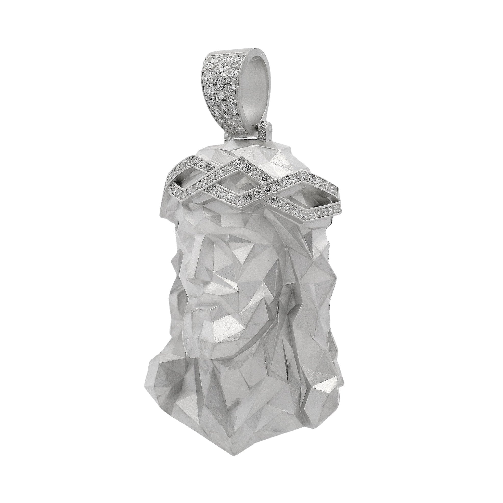 Silver Stealth Jesus Pendant 70942