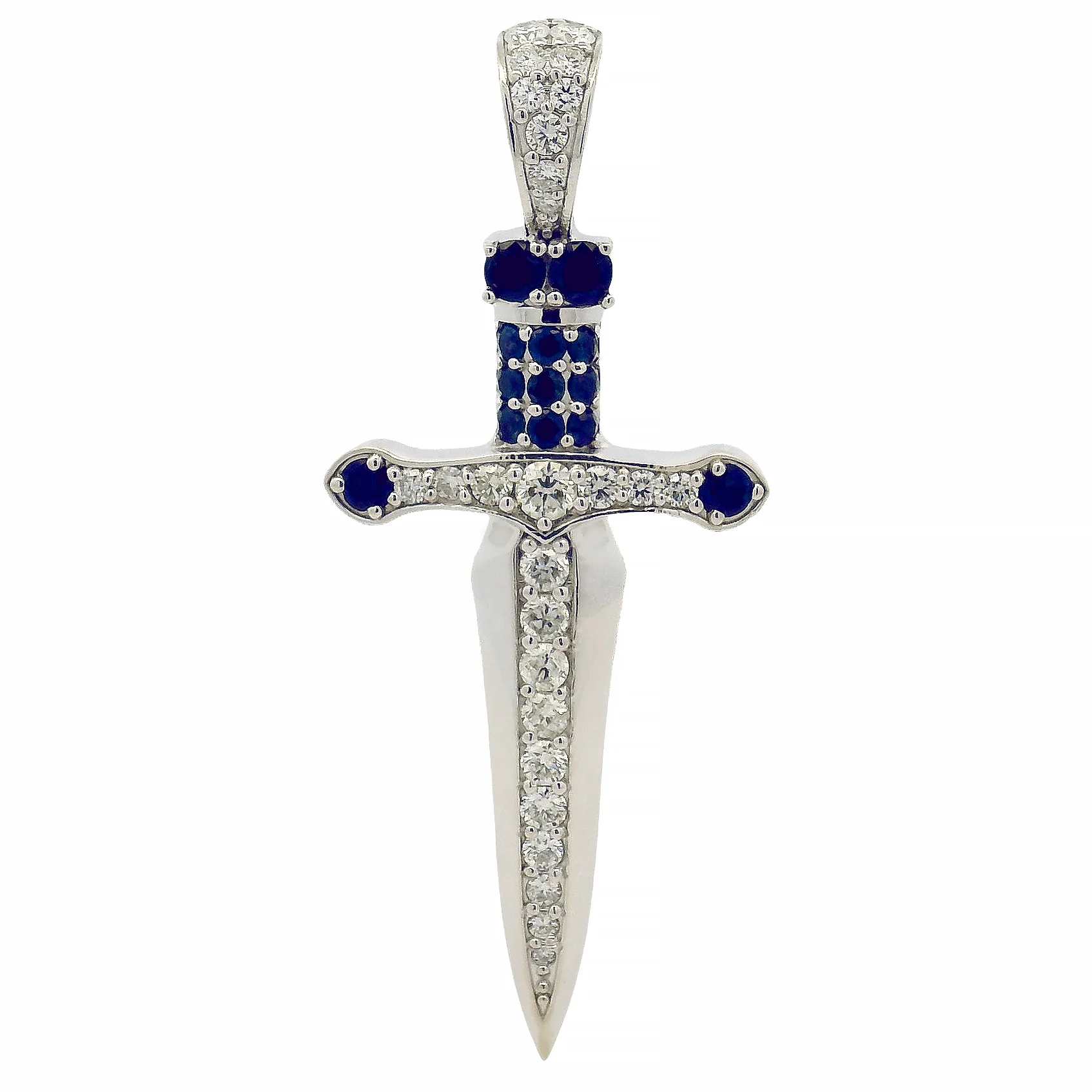 Sapphire Crusader Sword Pendant 70945