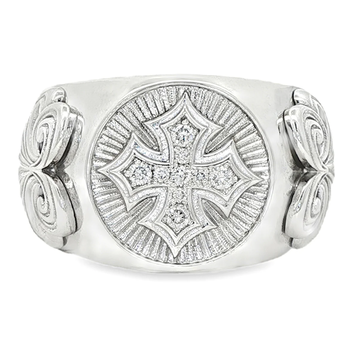 .925 Silver Cross Ring 70894