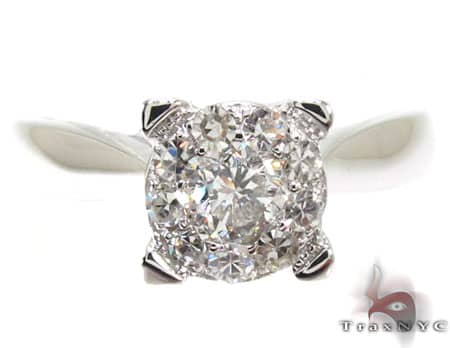 14K White Gold Diamond Ring 19823