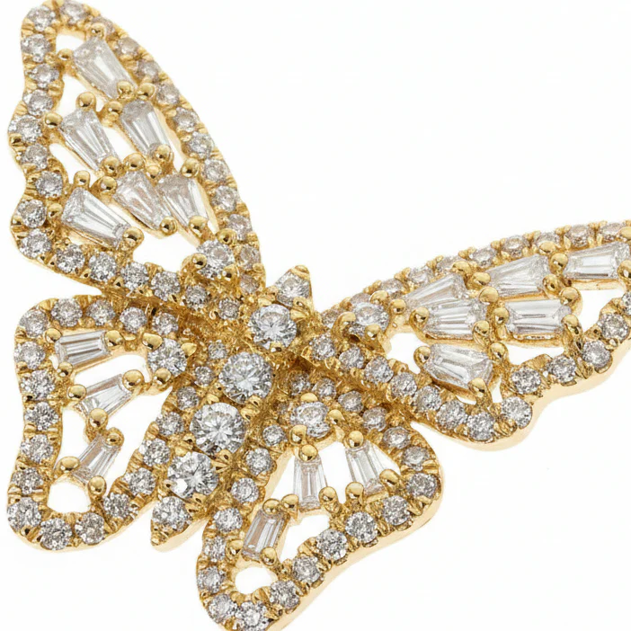1633-18k-gold-baguette-diamond-butterfly-necklace-68508-3.webp 18K Gold Baguette Diamond Butterfly Necklace 68508