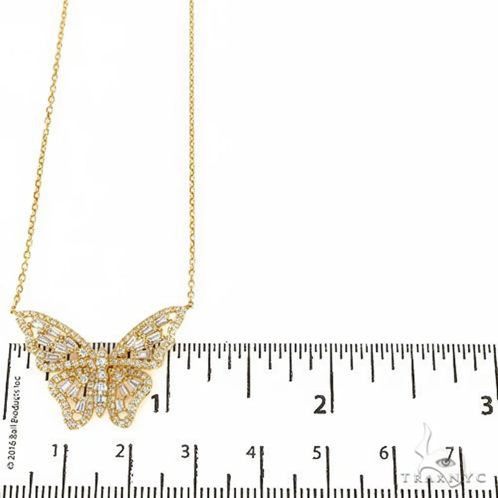 1633-18k-gold-baguette-diamond-butterfly-necklace-68508-5.webp 18K Gold Baguette Diamond Butterfly Necklace 68508
