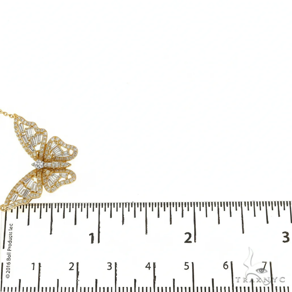 1633-18k-gold-baguette-diamond-butterfly-necklace-68508-6.webp 18K Gold Baguette Diamond Butterfly Necklace 68508
