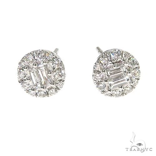 18K Gold Diamond Earrings 67020
