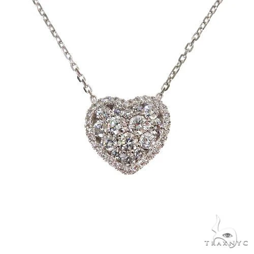 18K Gold Diamond Heart Necklace 67630