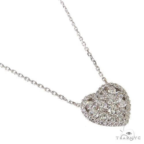 18K Gold Diamond Heart Necklace 67630
