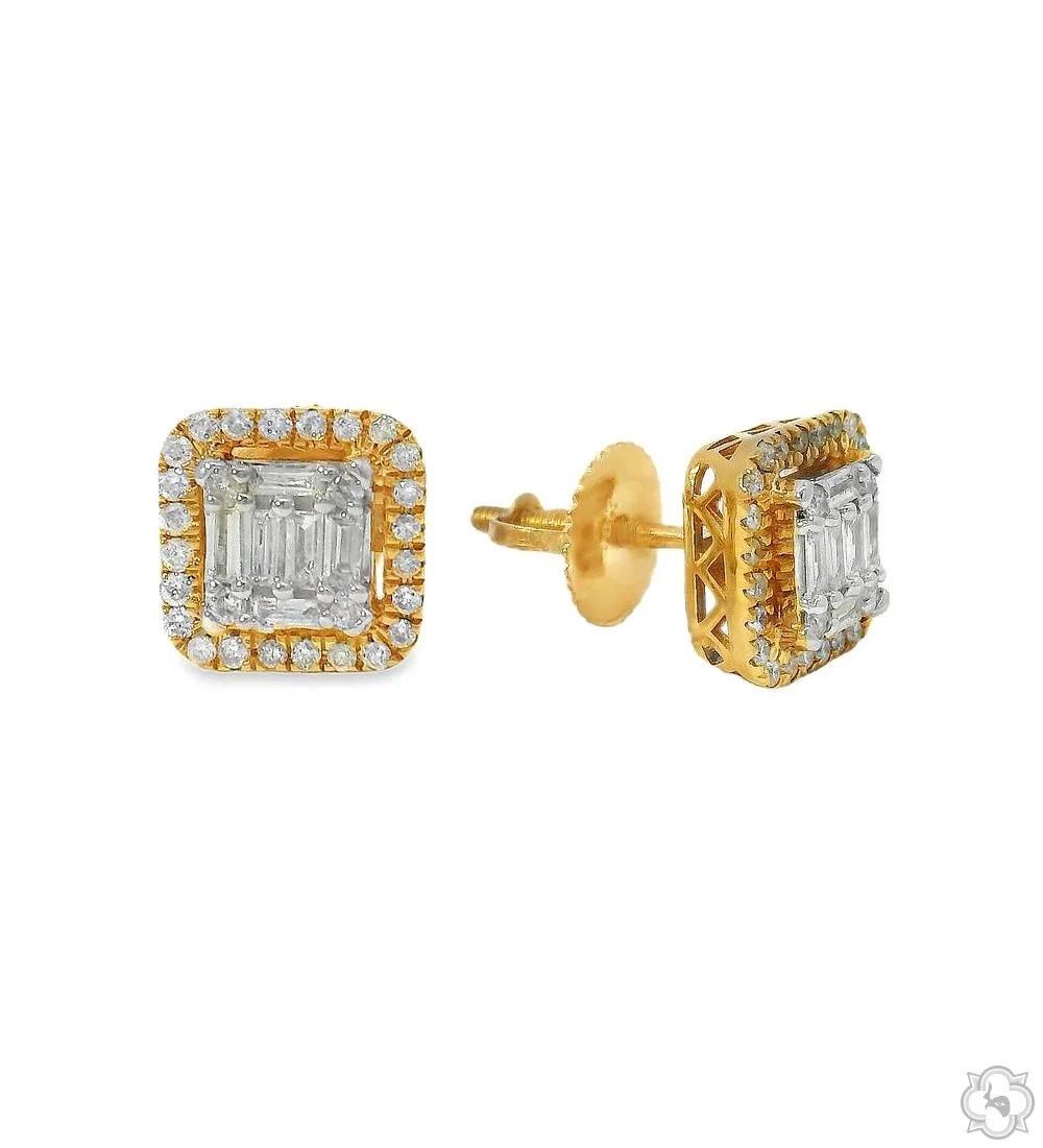 Baguette Diamond Earrings 70306