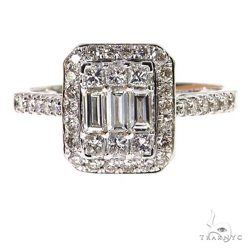 Baguette Diamond Engagement Ring 68624