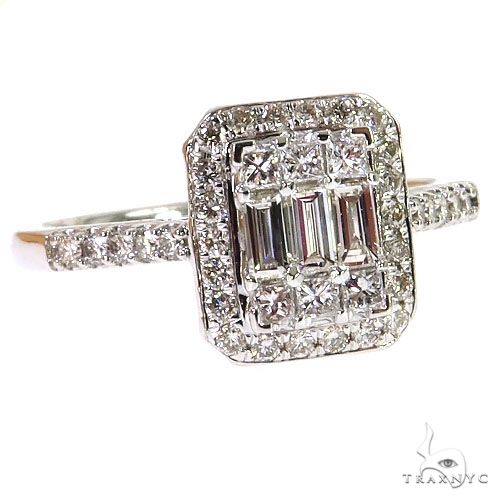 Baguette Diamond Engagement Ring 68624