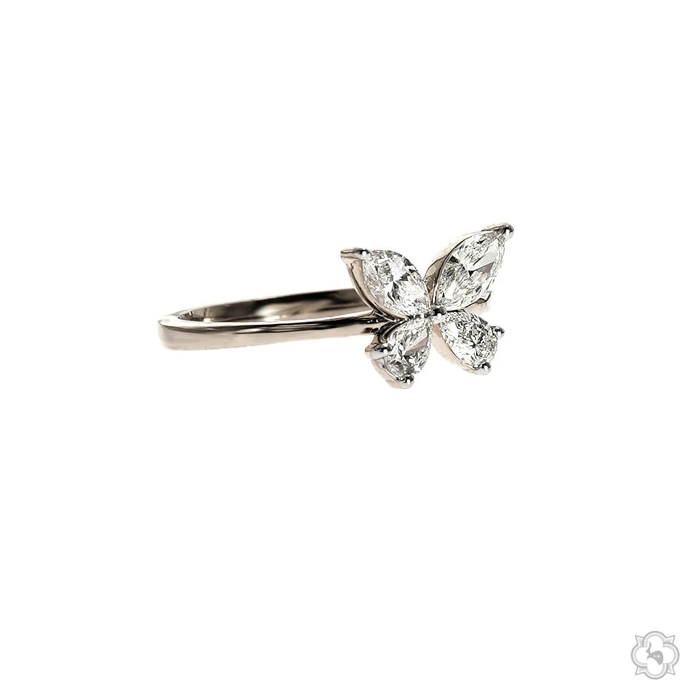 Butterfly Diamond Ring 70010