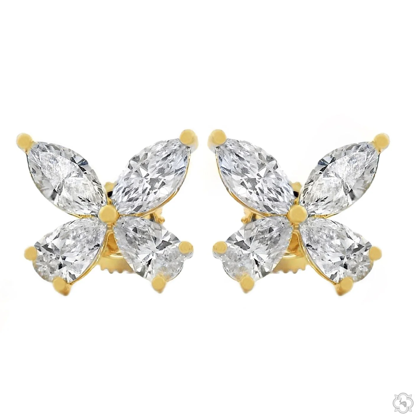 Diamond Butterfly Earrings (Lab) 69832