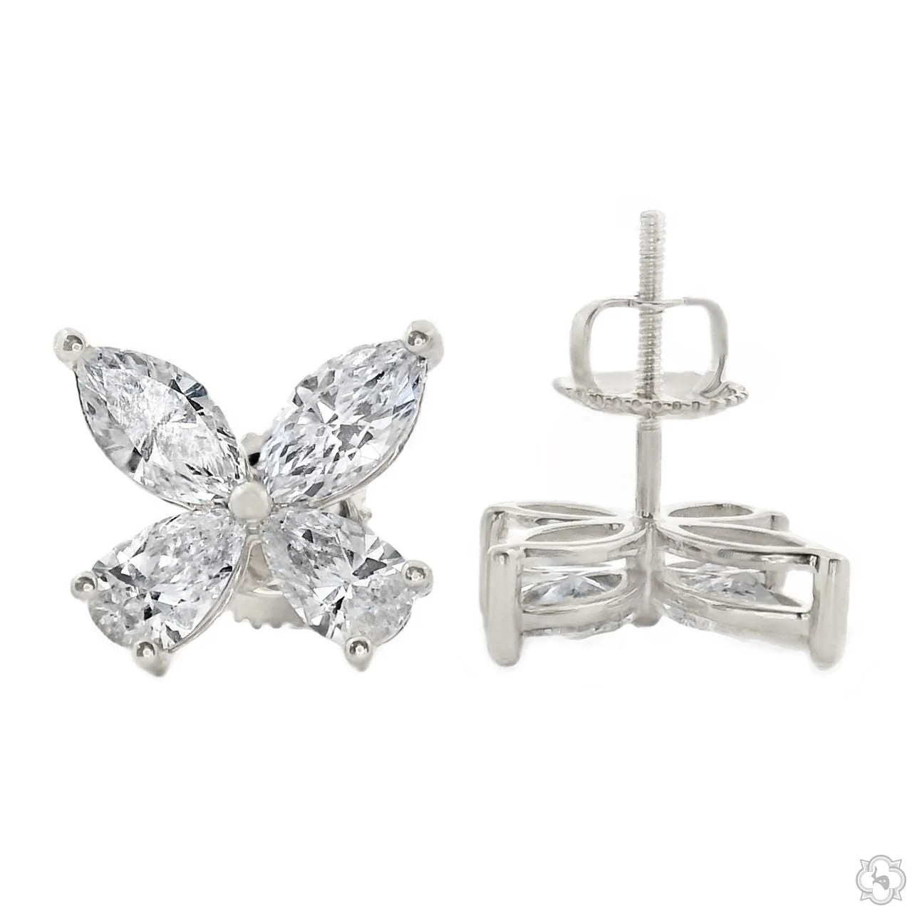 Diamond Butterfly Earrings (Lab) 69832