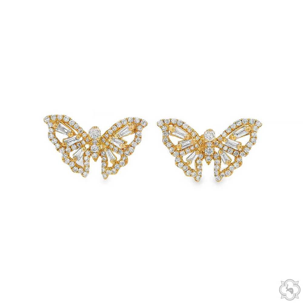 Diamond Butterfly Earrings 70239