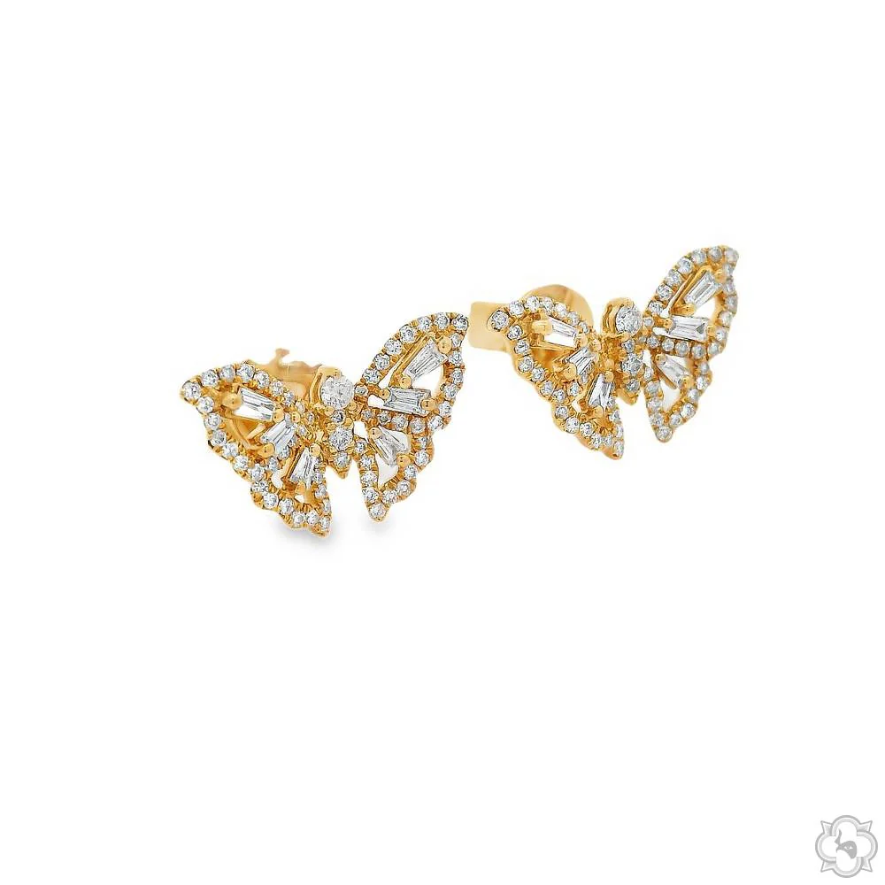 Diamond Butterfly Earrings 70239