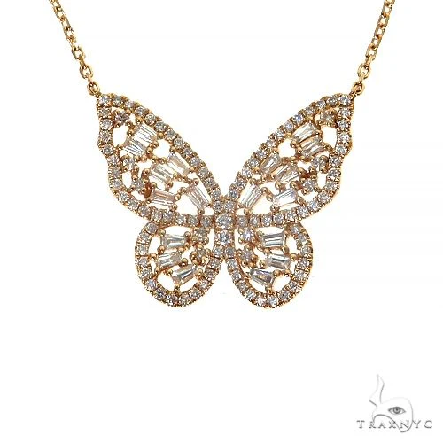 Diamond Butterfly Necklace 68507